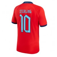 England Raheem Sterling #10 Fotballklær Bortedrakt VM 2022 Kortermet
